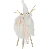 J-Line figuur Rendier - polyresin - wit/beige - medium