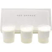 Ted Sparks Fresh Linen Mini Candle | 165 gr + 165 gr + 165 gr | Set 3 st