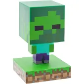 Paladone Minecraft Zombie Lamp – Officieel Gelicentieerde Merchandise, Draagbaar Nachtlampje en Gaming Kamerdecoratie voor Kinderen, Cadeau voor Gamers –
