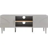 En.casa TV-meubel 'Starvili' met 2 deuren, afmetingen 120 x 40 x 45 cm, kleur grijs