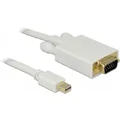 DeLOCK Premium Mini DisplayPort 1.1a naar VGA kabel / wit - 5 meter