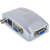 Coretek VGA naar BNC en S-VHS video converter / grijs