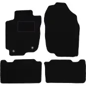 Premium Zwarte veloursmatten voor: Toyota RAV4 IV Hybrid (2013-2019)