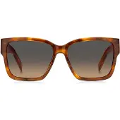 BOSS Zonnebril van havana-acetaat met Double B-monogram