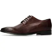 Manfield Veterschoen 'Derby' chocoladebruin