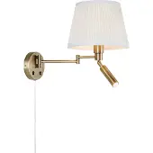 Markslöjd Wandlamp Pivot, messing / goud, Woon-/ Eetkamer, Textiel / Stof / Zijde, wandlamp