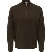 Only & Sons Trui 'ONSCOOPER' donkerbruin
