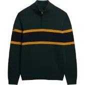 Superdry Trui nachtblauw / mosterd / donkergroen