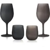 Brunner Waterglazen Blacksatin - Duurzaam en krasbestendig - Campingglas - Stapelbaar - Vaatwasser bestendig - 2 Stuks