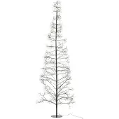 J-Line decoratie Boom 3000 Led - metaal - zwart - large