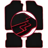 Basic CARLUX-RED automatten voor: Volkswagen Jetta II sedan (1984-1992)
