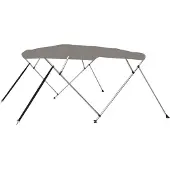 vidaXL Biminitop 4 bogen 243x180x137 cm grijs