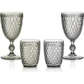 Brunner Wijnglazen Coralux - Duurzaam en krasbestendig - Campingglas - Stapelbaar - Vaatwasser bestendig - 4 Stuks