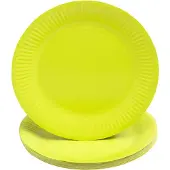 PROnappe kartonnen bord, rond, 230 mm, kiwigroen