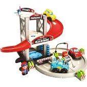 Ecoiffier Garage - - Abrick Garage - Two cars - Tow truck - Children's toy