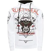 Rusty neal Sweatshirt rood / zwart / wit