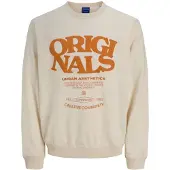 Jack & jones Junior Sweatshirt ecru / mandarijn