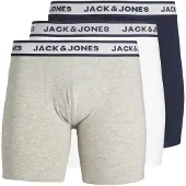 Jack & Jones Boxershorts navy / lichtgrijs / zwart / wit