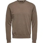 Selected Trui 'SLHBerg' donkerbeige