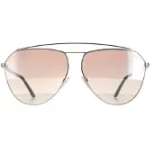Tom Ford zonnebril Binx FT0681 16G Silver Havana Brown Silver Gradient Mirror