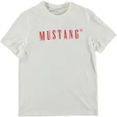 Mustang Shirt 'Austin' rood / offwhite
