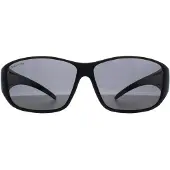 Montana Rechthoek Unisex Mat Zwart Rook Gepolariseerd FO4 Fit Over Bril Zonnebril