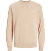 Jack & Jones Sweatshirt 'Beau' beige / wit