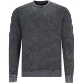 Hajo Sweatshirt zwart gemêleerd