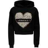 ONLY GIRLS Sweatshirt 'KOGCooper' taupe / goud / zwart / wit