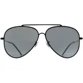 Ray-Ban Aviator Unisex Zwart Zilver Spiegel RB0101S Aviator Achterzijde