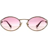 Miu Miu MU52YS 5AK06S goud bruin gradiënt violet zonnebril