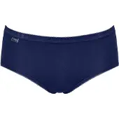 Sloggi Slip ' Basic+ Midi ' lichtblauw / donkerblauw / wit