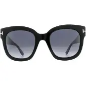 Tom Ford Zonnebril 0613 Beatrix 01C Glanzend Zwart Smoke Grijs Mirror