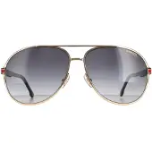 Carrera Aviator unisex goud Havana donkergrijze gradiënt 1051/s