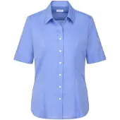 Seidensticker Regular Fit Dames Overhemd blauw, Effen