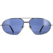 Tom Ford zonnebril Bradford FT0771 08V Shiny Gunmetal Blue