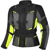 SHIMA Hero 2.0 Waterproof Dames Zwart Geel Textiele Motorjas Maat 3XL