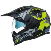 NEXX X.WED2 Wild Country Zwart Neon Geel Mat Adventure Helm Maat S