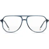 HUGO Optisch montuur van blauw acetaat met ronde pootjes