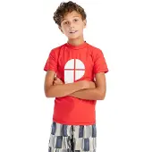 Protest Zwemshirt Boys PRTBERENTS JR Surf Short Sleeve Scarlet Red-Maat 176