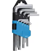 Bgs Inbussleutelset kort inbus 1,5 - 10 mm 9 stuks. (Inbus)
