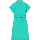 Garcia Ladies Dress Vivid Green Maat: S | Midi Jurken Outlet | Dames | Blauw