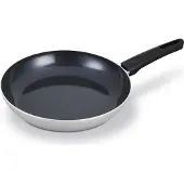 Brabantia INDU+ Koekenpan - Ø 28cm - 100% PFAS Vrij - Keramische Antiaanbaklaag - Inductie Koekenpan - Vaatwasserbestendig - Grijs