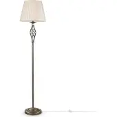 Maytoni Vloerlamp Grace, brons / oud-messing, Woon-/ Eetkamer, metaal, Landelijk, vloerlamp