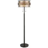 QUOIZEL Staande LED Lamp Laguna | 2X E27 Max 60W | Renaissance Copper
