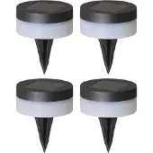 Luxform Grondspot Solar Avignon Black 5 Lumen (Set van 4)