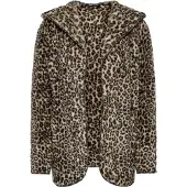 ONLY Gebreid vest 'CONTACT' camel / bruin / zwart