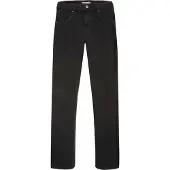 Wrangler STRAIGHT BLACK RINSE REGULAR JEANS-HEREN