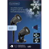 Lumineo 494393 LED Projector Met Roterend Effect - 10 x 10 x 40 cm