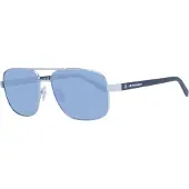 BMW Rechthoek Mens Matte Licht Palladium Blauw Gepolariseerd BS0039